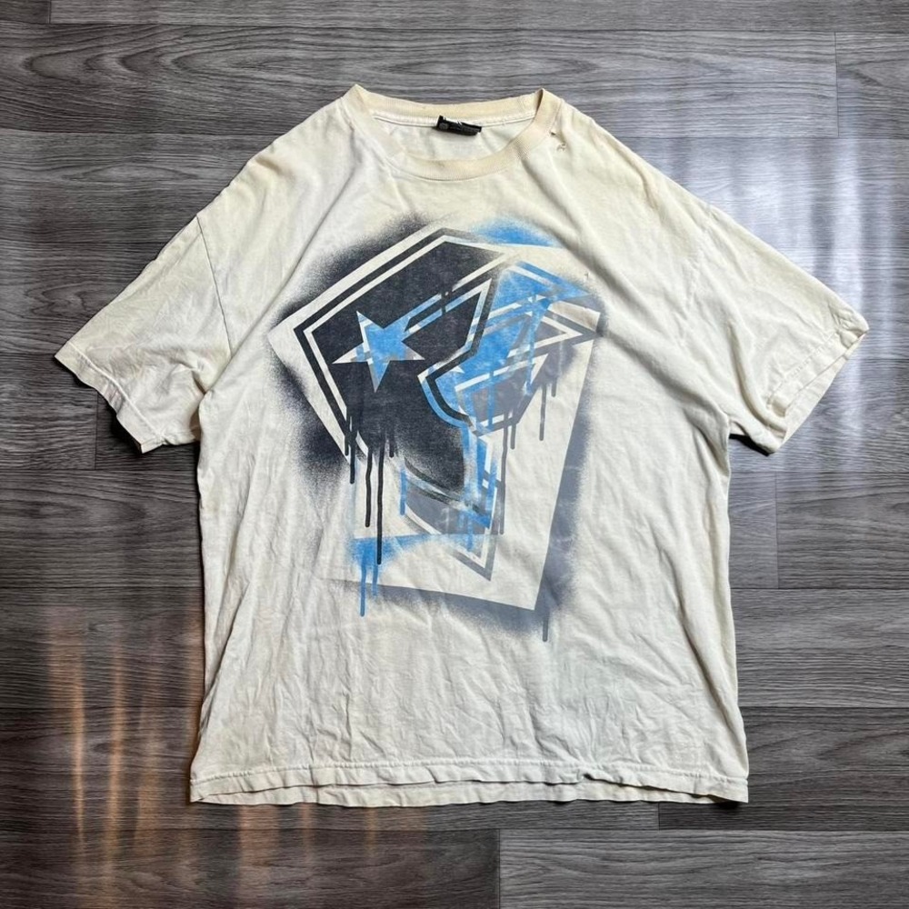 Famous Stars & Straps Y2K Distressed Grunge Graffiti Tee